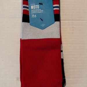 Stance Fusion Moto Mens Crew Socks “Ralley” SZ L (9-12) NWT